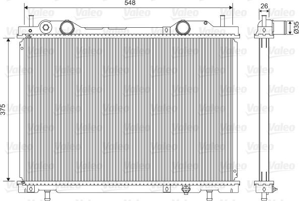 Valeo 731972 - Radiators, Motora dzesēšanas sistēma autodraugiem.lv