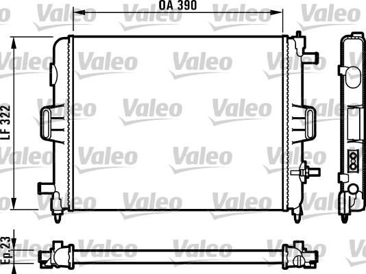 Valeo 731495 - Radiators, Motora dzesēšanas sistēma autodraugiem.lv