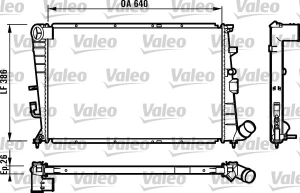 Valeo 731496 - Radiators, Motora dzesēšanas sistēma autodraugiem.lv