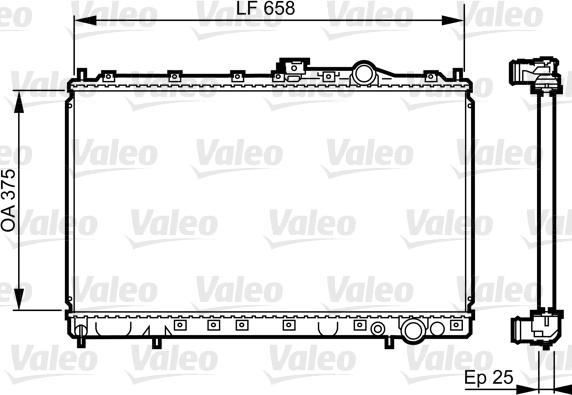 Valeo 731451 - Radiators, Motora dzesēšanas sistēma autodraugiem.lv