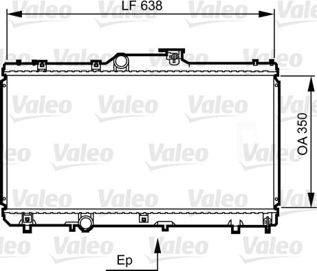 Valeo 731464 - Radiators, Motora dzesēšanas sistēma autodraugiem.lv