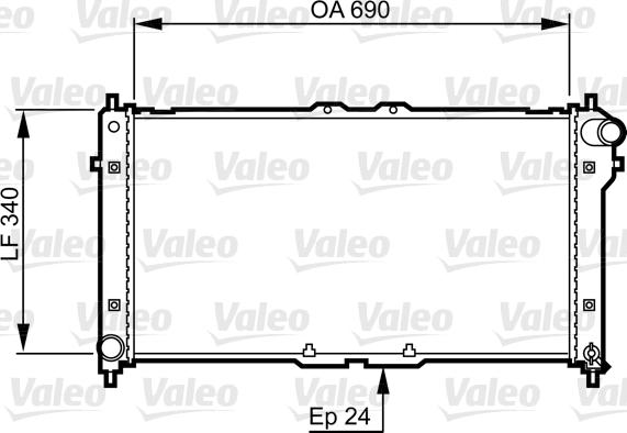 Valeo 731466 - Radiators, Motora dzesēšanas sistēma autodraugiem.lv