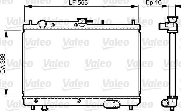 Valeo 731461 - Radiators, Motora dzesēšanas sistēma autodraugiem.lv