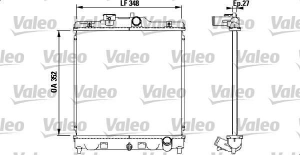Valeo 731468 - Radiators, Motora dzesēšanas sistēma autodraugiem.lv