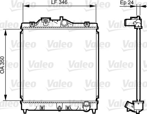 Valeo 731434 - Radiators, Motora dzesēšanas sistēma autodraugiem.lv