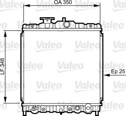 Valeo 731474 - Radiators, Motora dzesēšanas sistēma autodraugiem.lv