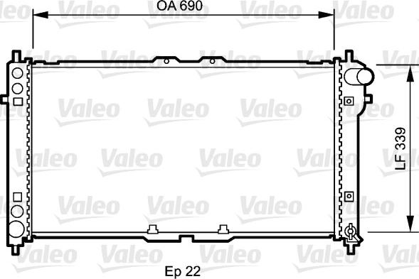 Valeo 731472 - Radiators, Motora dzesēšanas sistēma autodraugiem.lv