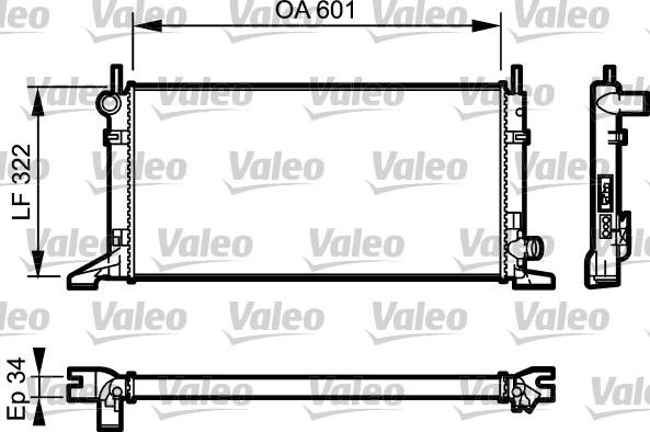 Valeo 731595 - Radiators, Motora dzesēšanas sistēma autodraugiem.lv