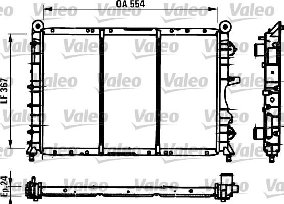 Valeo 731590 - Radiators, Motora dzesēšanas sistēma autodraugiem.lv