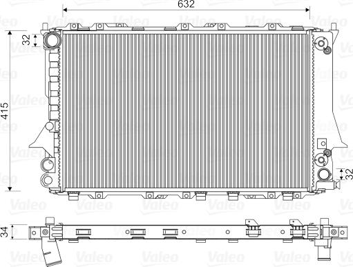 Valeo 731549 - Radiators, Motora dzesēšanas sistēma autodraugiem.lv