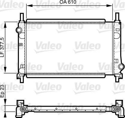 Valeo 731550 - Radiators, Motora dzesēšanas sistēma autodraugiem.lv
