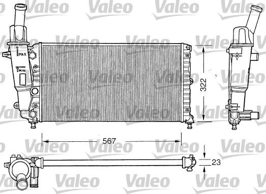 Valeo 731558 - Radiators, Motora dzesēšanas sistēma autodraugiem.lv