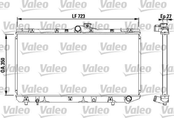 Valeo 731568 - Radiators, Motora dzesēšanas sistēma autodraugiem.lv