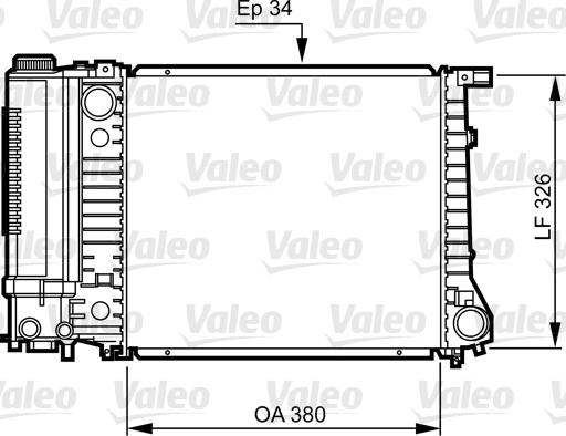 Valeo 731509 - Radiators, Motora dzesēšanas sistēma autodraugiem.lv