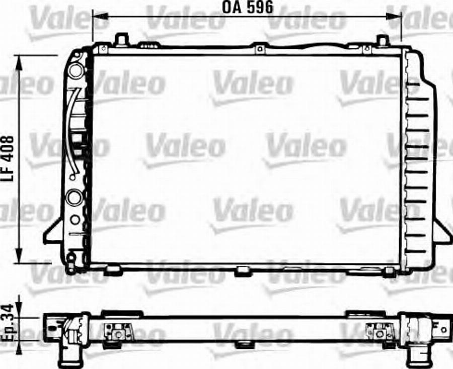 Valeo 731502 - Radiators, Motora dzesēšanas sistēma autodraugiem.lv