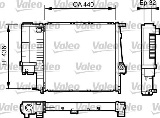 Valeo 731511 - Radiators, Motora dzesēšanas sistēma autodraugiem.lv