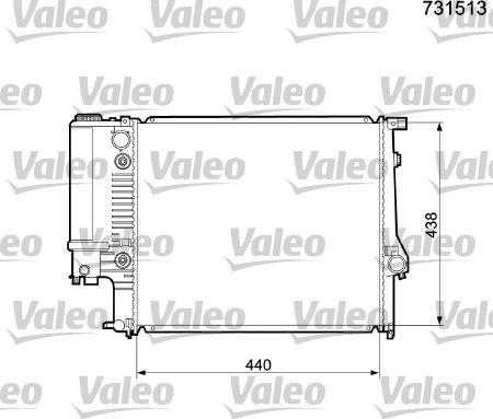 Valeo 731513 - Radiators, Motora dzesēšanas sistēma autodraugiem.lv