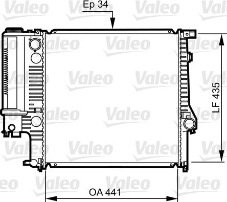 Valeo 731512 - Radiators, Motora dzesēšanas sistēma autodraugiem.lv