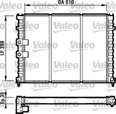 Valeo 731584 - Radiators, Motora dzesēšanas sistēma autodraugiem.lv