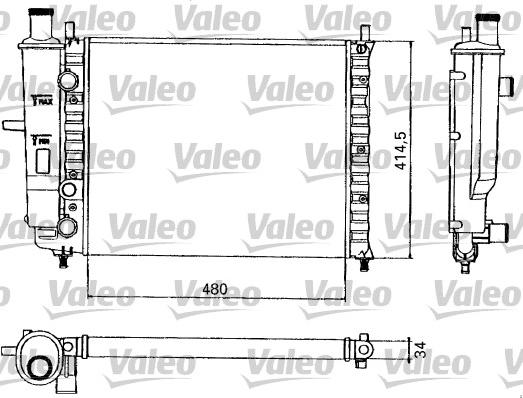 Valeo 731582 - Radiators, Motora dzesēšanas sistēma autodraugiem.lv