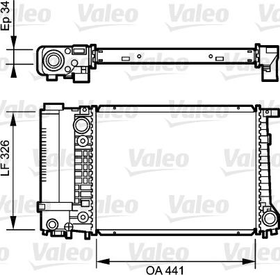 Valeo 731520 - Radiators, Motora dzesēšanas sistēma autodraugiem.lv