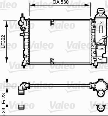 Valeo 731527 - Radiators, Motora dzesēšanas sistēma autodraugiem.lv