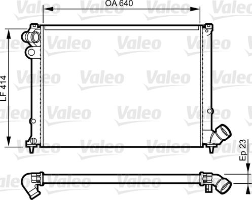 Valeo 731574 - Radiators, Motora dzesēšanas sistēma autodraugiem.lv