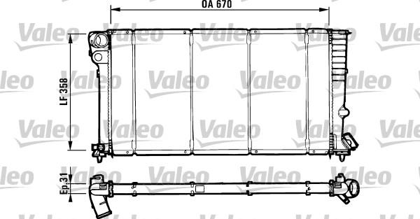 Valeo 731571 - Radiators, Motora dzesēšanas sistēma autodraugiem.lv