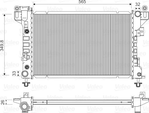 Valeo 731578 - Radiators, Motora dzesēšanas sistēma autodraugiem.lv