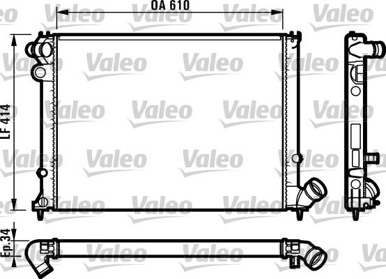 Valeo 731573 - Radiators, Motora dzesēšanas sistēma autodraugiem.lv