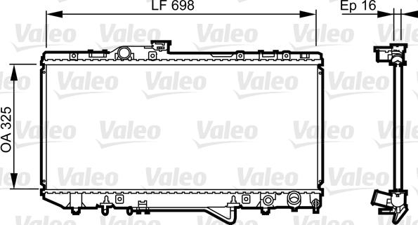 Valeo 731694 - Radiators, Motora dzesēšanas sistēma autodraugiem.lv