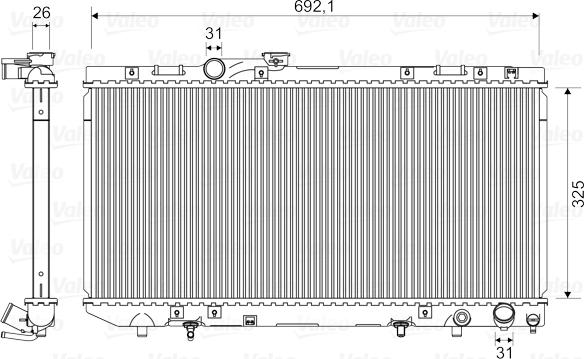 Valeo 731696 - Radiators, Motora dzesēšanas sistēma autodraugiem.lv