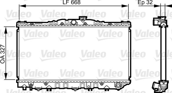 Valeo 731698 - Radiators, Motora dzesēšanas sistēma autodraugiem.lv