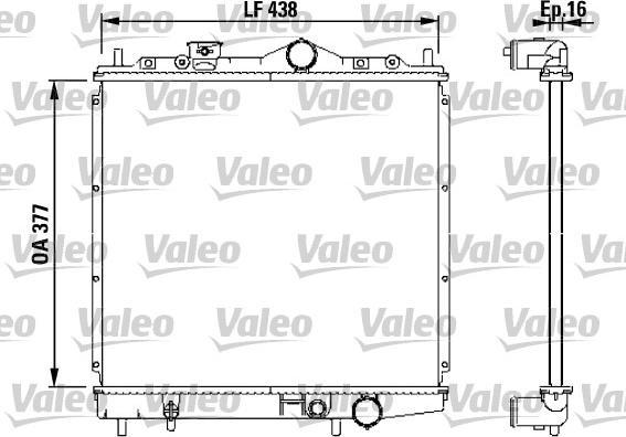 Valeo 731647 - Radiators, Motora dzesēšanas sistēma autodraugiem.lv