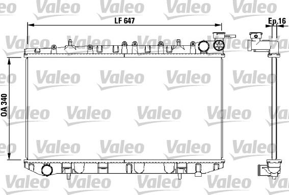 Valeo 731659 - Radiators, Motora dzesēšanas sistēma autodraugiem.lv