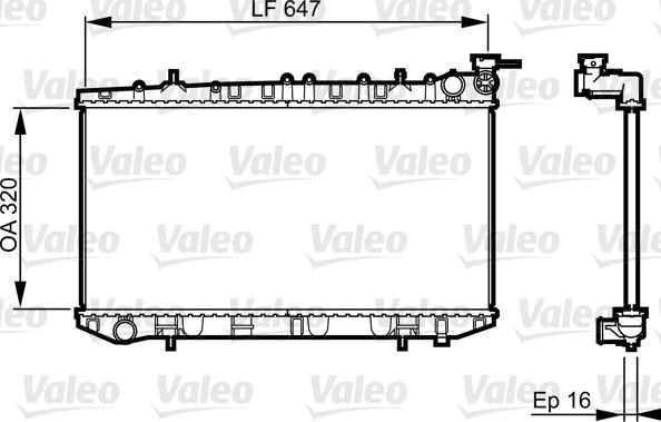 Valeo 731664 - Radiators, Motora dzesēšanas sistēma autodraugiem.lv