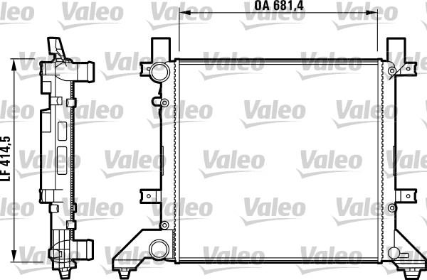 Valeo 731605 - Radiators, Motora dzesēšanas sistēma autodraugiem.lv