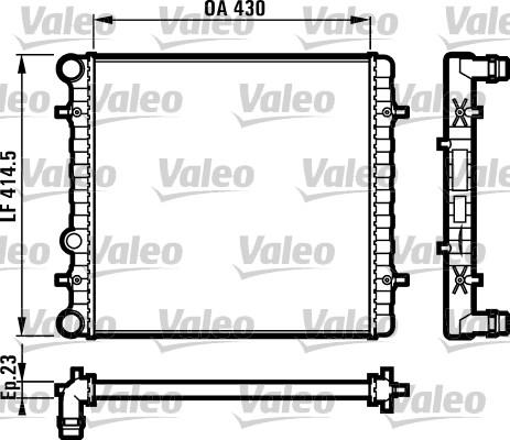 Valeo 731607 - Radiators, Motora dzesēšanas sistēma autodraugiem.lv