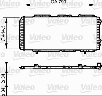 Valeo 731611 - Radiators, Motora dzesēšanas sistēma autodraugiem.lv