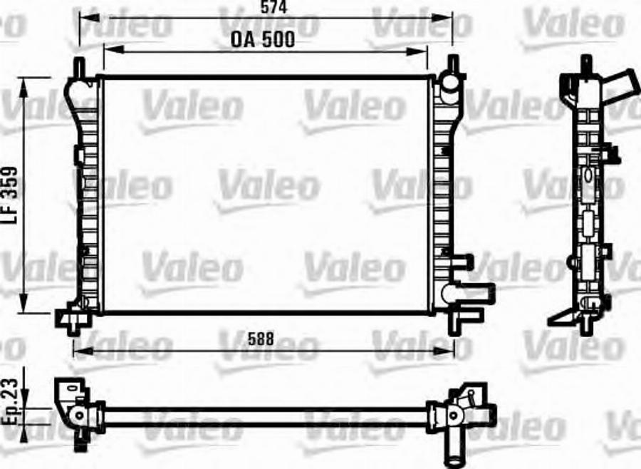 Valeo 731617 - Radiators, Motora dzesēšanas sistēma autodraugiem.lv