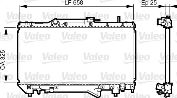 Valeo 731682 - Radiators, Motora dzesēšanas sistēma autodraugiem.lv