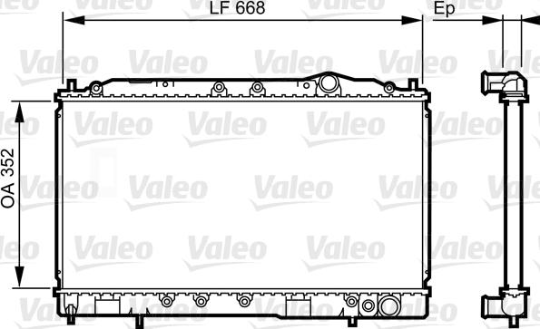 Valeo 731639 - Radiators, Motora dzesēšanas sistēma autodraugiem.lv