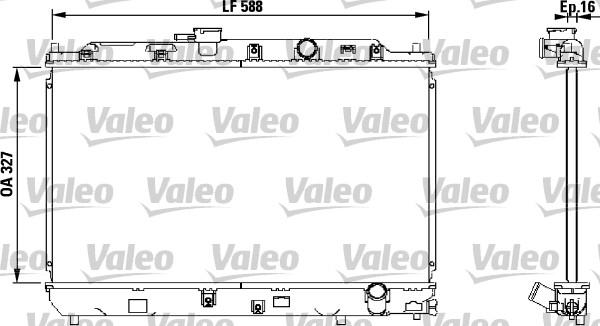Valeo 731634 - Radiators, Motora dzesēšanas sistēma autodraugiem.lv