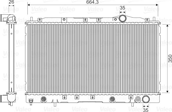 Valeo 731638 - Radiators, Motora dzesēšanas sistēma autodraugiem.lv