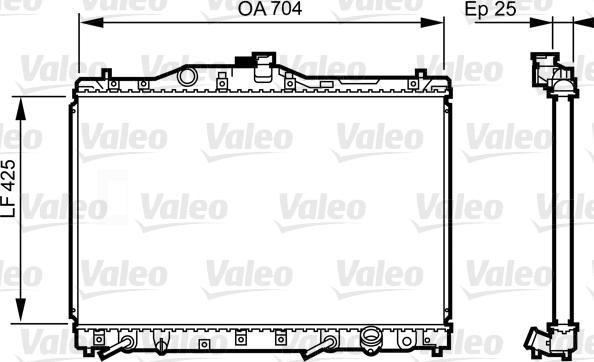 Valeo 731629 - Radiators, Motora dzesēšanas sistēma autodraugiem.lv