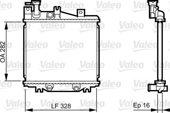 Valeo 731625 - Radiators, Motora dzesēšanas sistēma autodraugiem.lv