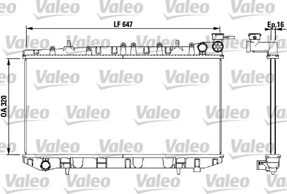 Valeo 731670 - Radiators, Motora dzesēšanas sistēma autodraugiem.lv