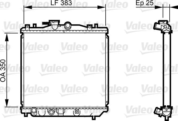 Valeo 731677 - Radiators, Motora dzesēšanas sistēma autodraugiem.lv