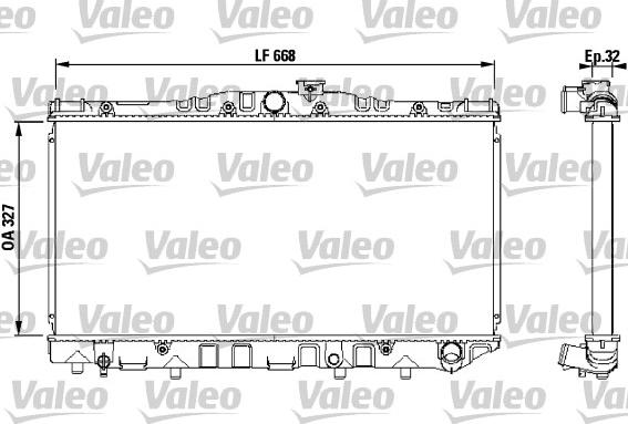 Valeo 731095 - Radiators, Motora dzesēšanas sistēma autodraugiem.lv