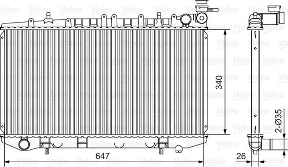 Valeo 731090 - Radiators, Motora dzesēšanas sistēma autodraugiem.lv